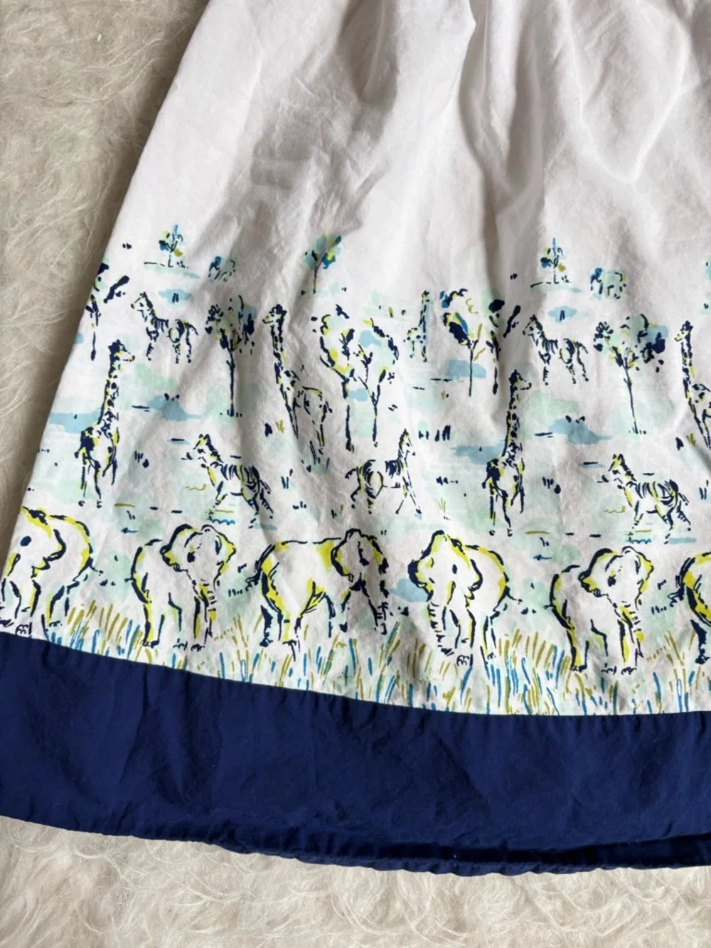 Gymboree Girls Watercolor Safari Print Summer Dress